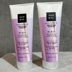 SGX NYC Blaze Leave in Heat Protection Lotion‎ 6.5 oz Set Of Two